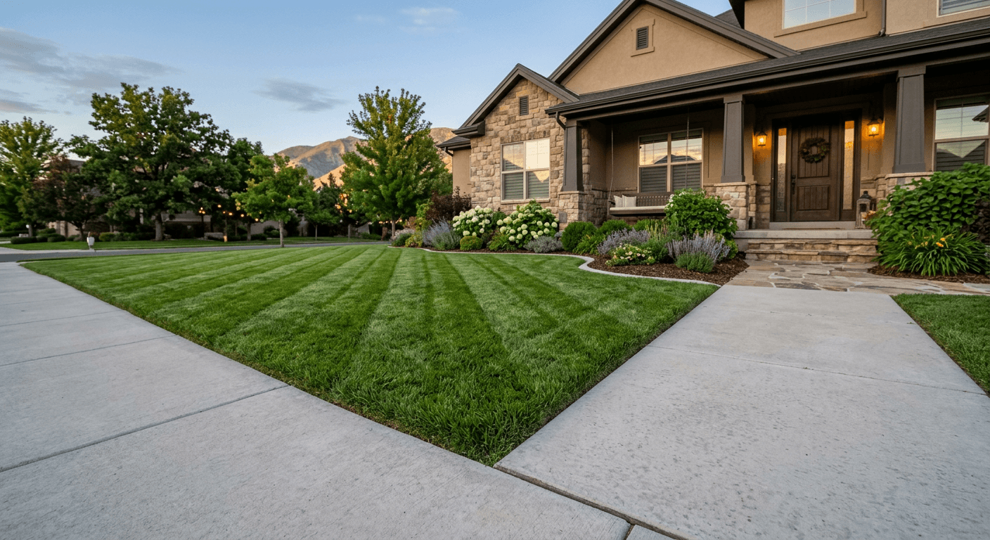 Landscaped property in Sandy, Utah