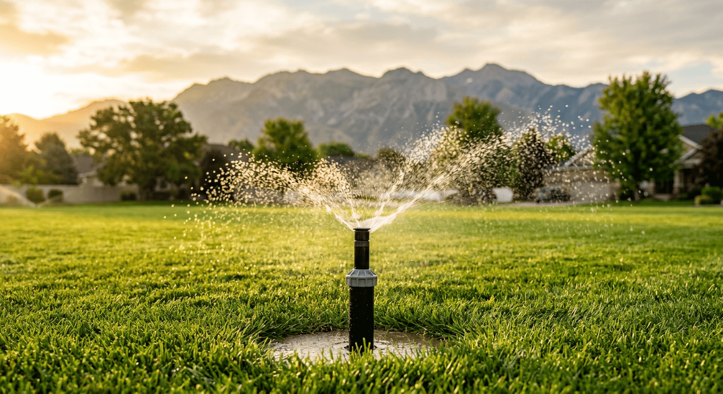 Landscaped yard in South Salt Lake, UT